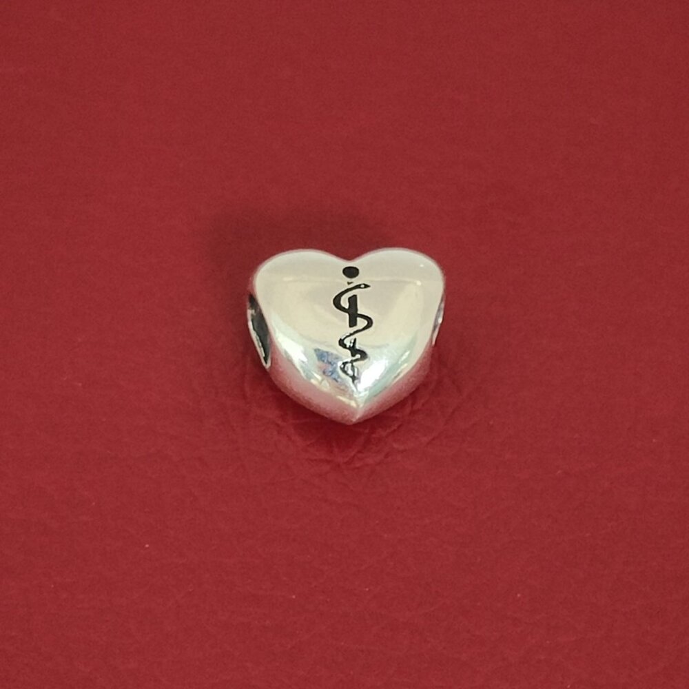 Pandora Medicina Heart Charm S925 Sterling Silver for Bracelet Pendant with box